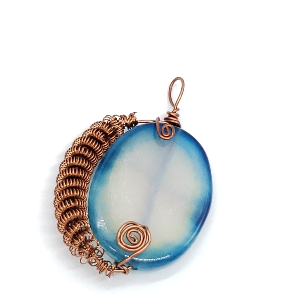 Handmade Wire Wrapped Pendant Boho Pendant